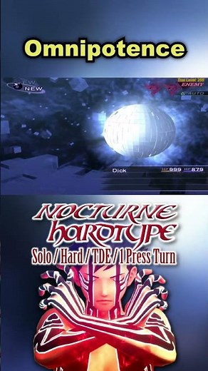 Omnipotence in Nocturne Hardtype #shinmegamitensei #smt3nocturne #nocturnehardtype