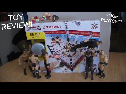 WWE Wrekkin KICKOUT RING PLAYSET TOY REVIEW!