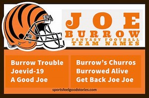 75 Funny Joe Burrow Fantasy Football Team Names (2025-2026)