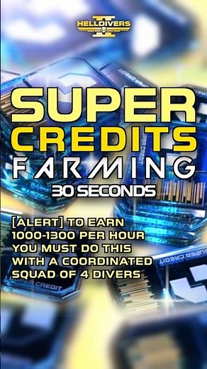 30 seconds guide to farming Super Credits | Helldivers 2 Walkthrough #gaming #helldivers2 #games