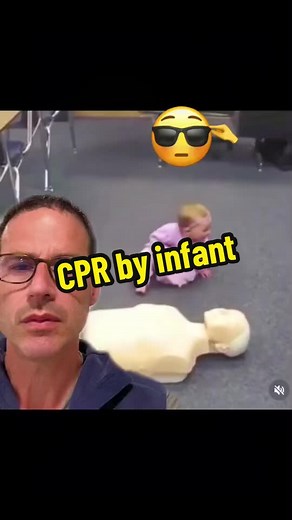 CPR Techniques Demonstrated by an Infant