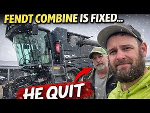 Fendt Combine is Fixed but our Mechanic quit! Not Good