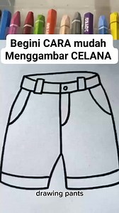 Here's an easy HOW to draw pants #Study #Picture #trousers #viral #Funny #Child #school | Maja James Pasaribu