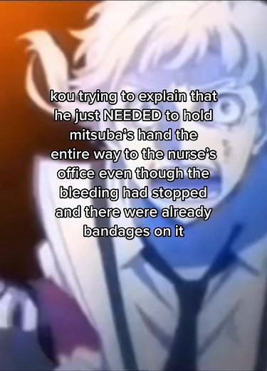 he let his intrusive thoughts win #toiletboundhanakokun #tbhk #kouminamoto #mitsubasousuke #mitsukou