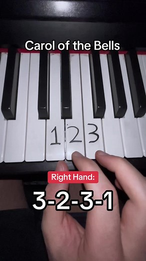 Carol of the Bells - Fácil Tutorial de Piano