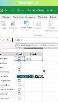 Identifica tareas completadas y pendientes en Excel