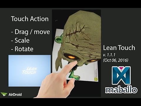 AR Vuforia - Touch Move, Scale and Rotate with Lean Touch (Version: 1.1.1 - Oct 06, 2016)
