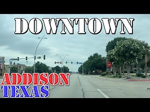 Addison - Texas - 4K Downtown Drive
