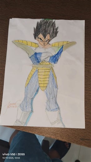 "Vegeta Drawing Transformation 🔥 | From Sketch to Saiyan King!" | Epic Edit #Viral #trend