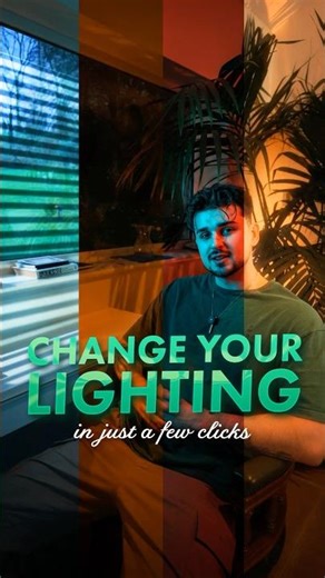 How to change your video lighting in post using AI 💡