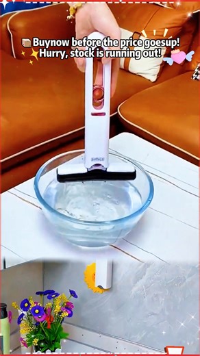 Just discovered this Portable Mini Cleaning Mop and wow, it’s a total life-saver for quick household cleanups! 🧽✨ Perfect for kitchens, bathrooms, desktops, glass, and even car interiors — wet or dry, it handles everything effortlessly. The premium cotton sponge heads are soft but super absorbent 🌿💧, removing spills and stains without scratching surfaces. I love the one-handed squeeze handle, it makes water release so easy and keeps my hands dry while cleaning. Compact, lightweight, and easy 