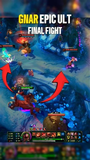 Gnar Epic Move – 2 Kills, Team Victory #leagueoflegends #lol #gnar #rage #doublekill