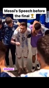 Amazing speech! What a way to motivate other people to fight in your side! #messi #goat #argentina #futbol #soccer #speech | Soccer Net
