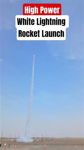 High speed WHITE LIGHTNING rocket launch!