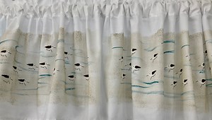 Sandpipers on the Beach Window Valance - Etsy