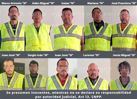 Vinculan a proceso a 10 narcomenudistas de Gómez Palacio y Durango