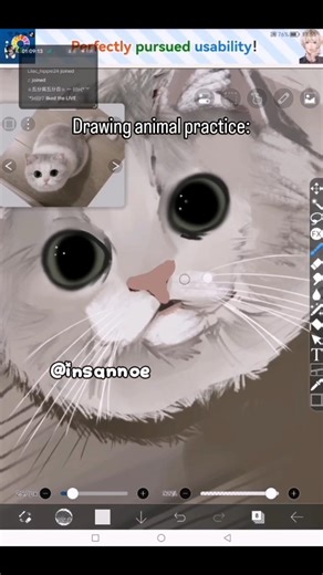 Drawing cat | Digital art #art #digitalart #digitalart