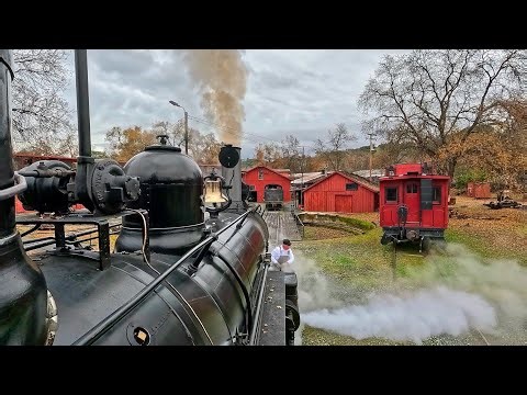 Behind the Scenes on Sierra Railway No. 3, Cab Ride - Preparing The Polar Express
