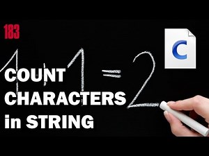 Programming in C: Count characters in string
