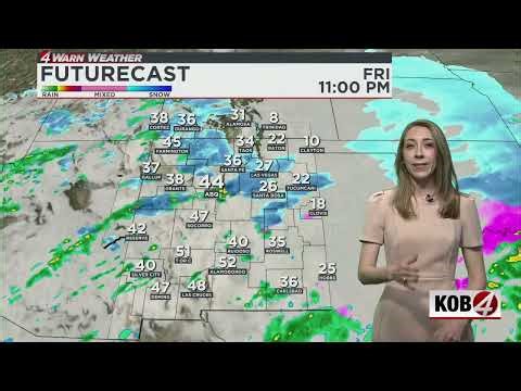 The latest look at a winter storm forecast for New Mexico