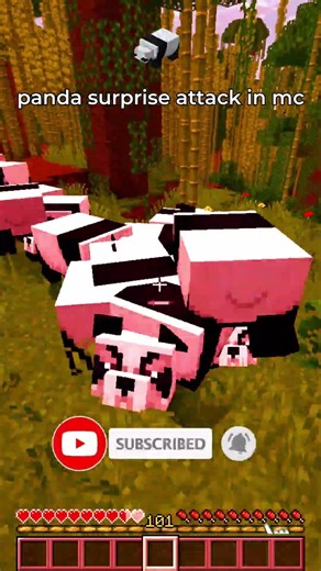 panda jumpscare in minecraft 🐼