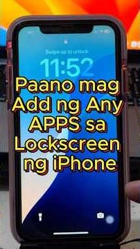 Paano mag Add ng Any Apps sa Lockscreen ng iPhone #shorts