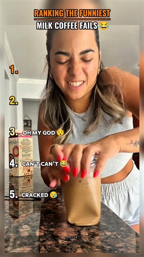 Ranking The Funniest Milk Coffee Fails 😂😅... #funny #ranking #milkcoffee #shortsfeed