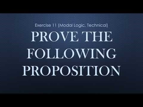 Exercise 11 Modal Logic Technical