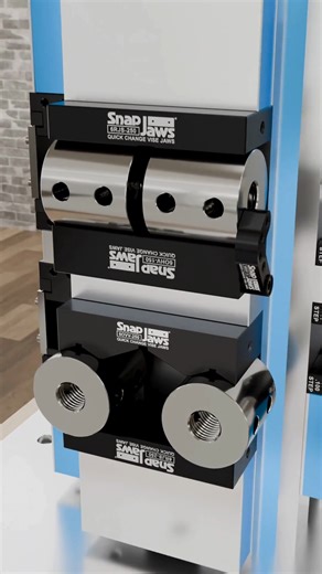 🚀 Double Your Production with Snap Jaws Quick-Change Vise Jaws! Precision. Speed. Durability. That’s what you get with Snap Jaws — proudly made in the USA and engineered to keep your machines running at peak performance. 🔧 Install in seconds — no tools, no downtime, just pure productivity. 🧩 CNC-ground to a precision of ±.00025 for unbeatable accuracy and repeatability. 💪 Built to last a lifetime, so you can focus on what really matters — results. 1️⃣ Hardened Step Jaws – Part# 6HSJ-100 (.10