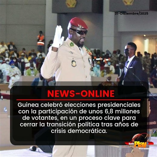 🟠#NewsOnline - #Guinea🇬🇶 ▶️ Vota en medio de tensiones y promesas de estabilidad.