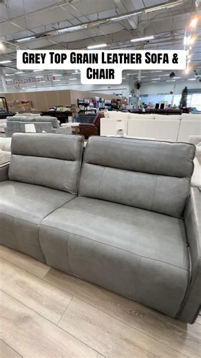 Top Grain Leather Sofa & Chair from Costco