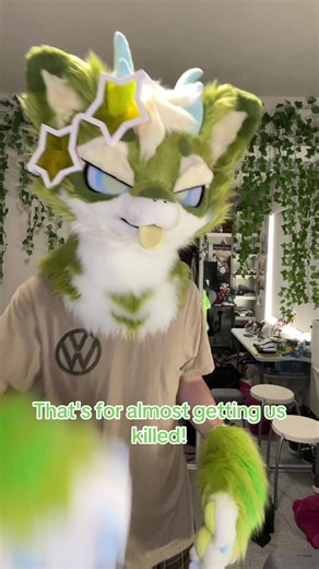 Thanks for saving my life!💚 #furry #fursuit #funny #furrytiktok #thatsforalmostgettinguskilled