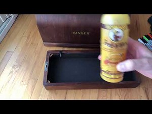 CARRY CASE REPAIR #6: Getting the Finishing Touches, a Singer 201 Carry Case Gets a Debut of its Own