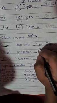 There Are 100 Centimetres in One MetreLearn how to convert metres to centimetres easily