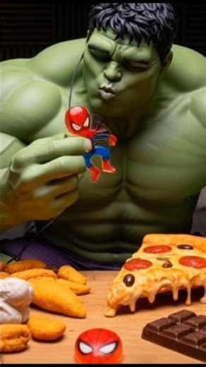 Hulk Eats Red Hulk & Spider-Man Jelly – ASMR Sounds #hulk #viral #asmr #spiderman