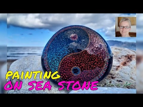 Beautiful dotted yin yang