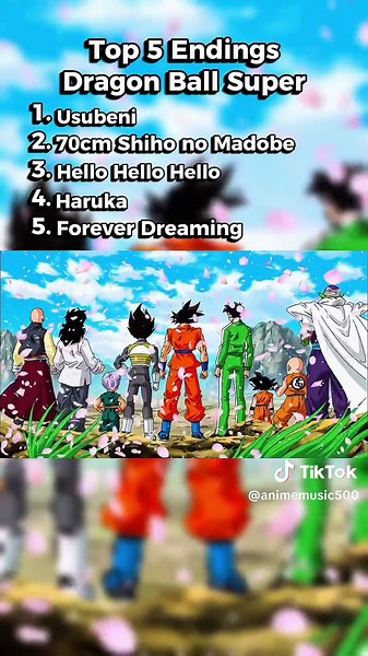 Top 5 Dragon Ball Super Endings | I hope you like it and enjoy the video. If you have any questions or opinions, please leave them in the comments. Thanks!#dragonballsuper #animeending #top5 #dbs #foryoupage