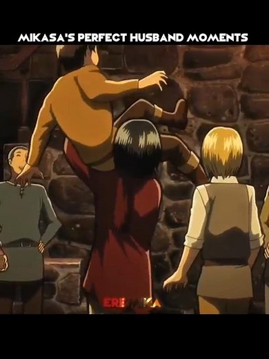 Mikasa being a perfect husband 😂❤️ #eren #mikasa #aot #anime #fyp #foryou