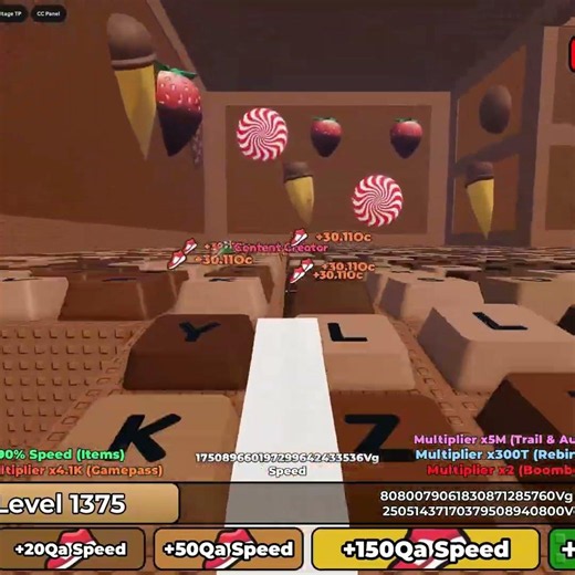 My Character Became Invisible 😱 | +1 Speed Keyboard Escape #roblox