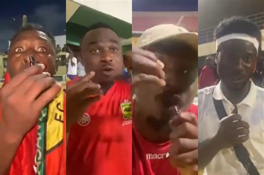 Asante Kotoko fans mock Hearts of Oak after ending their unbeaten run