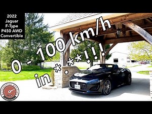 How Quick Is The 2022 Jaguar F-Type P450 AWD Convertible From 0 To 100 KM/H (0-60 MPH)? Watch This!