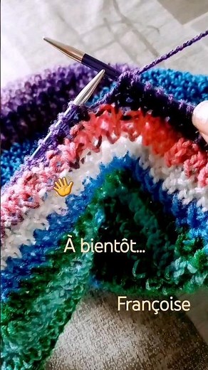 Tuto Tricot Pull Tube Enfant en cours... Presque terminé en côtes 1/1 Torses alternées (création) 💐