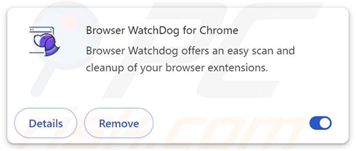 Browser WatchDog For Chrome Unwanted Extension
