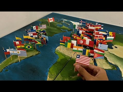 Every Country Flag Placed on the World Map 🗺️