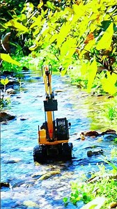 Excavator Working River Side Wonderful Video. #miniworld #diy #excavator