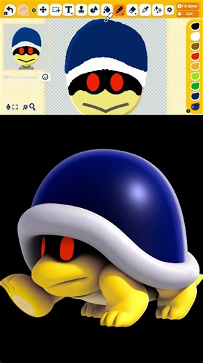 How to make Buzzy Beetle from Super Mario #buzzybeetle #supermario