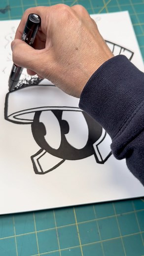 Let’s draw Marvin the Martian #art #artist #drawing #fbreels #reelsvideos #reelsinstagram #asmrsounds #satisfying #satisfyingvideos | Dude Drawz