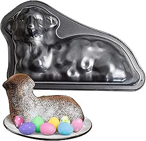 Lamb Cake Mold - 3D Easter Lamb Cake Pan, 9.8" x 5.9"