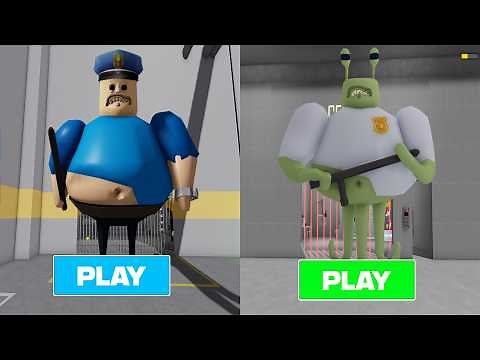 BARRY'S PRISON RUN! (OBBY) Police Mode vs Alien Mode - All Items & Moprhs Unlocked | Ufo & Mech Boss