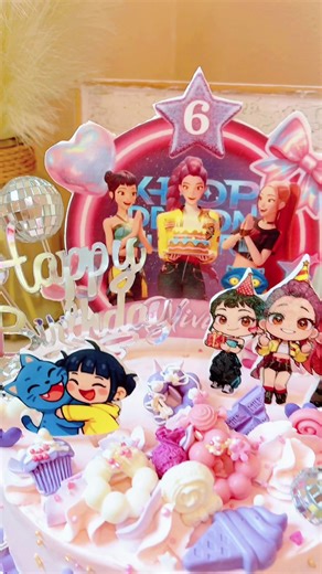 Kpop Demon Hunters Birthday Cake Ideas